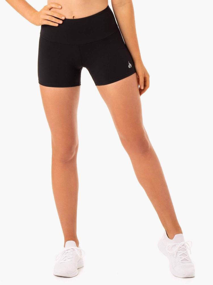 Black Ryderwear Women Shorts Staples Scrunch Bum Booty Women's Shorts | AU2204VD