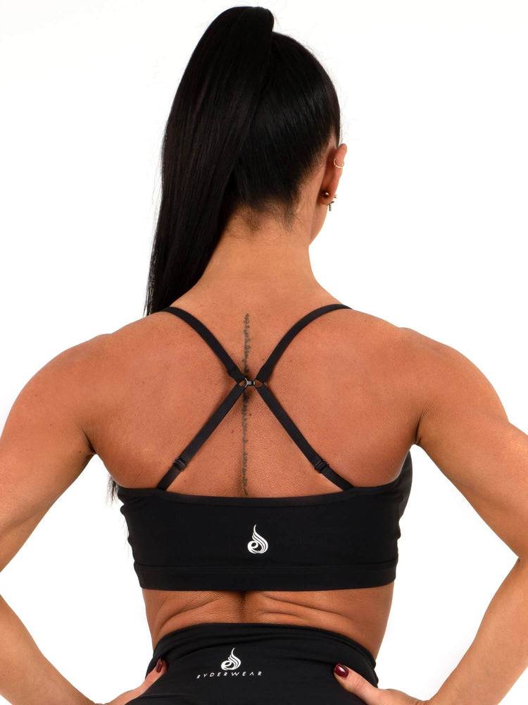 Black Ryderwear Women Sports Bra Animal Women's Sports Bra | AU2493GL