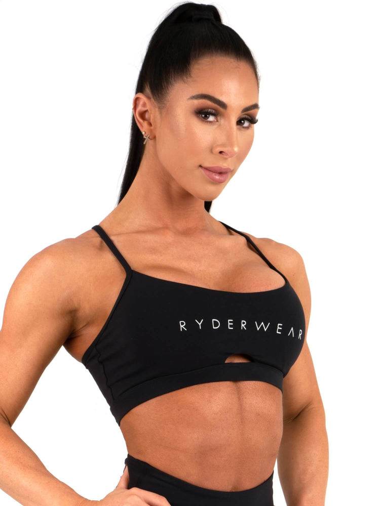 Black Ryderwear Women Sports Bra Animal Women's Sports Bra | AU2493GL