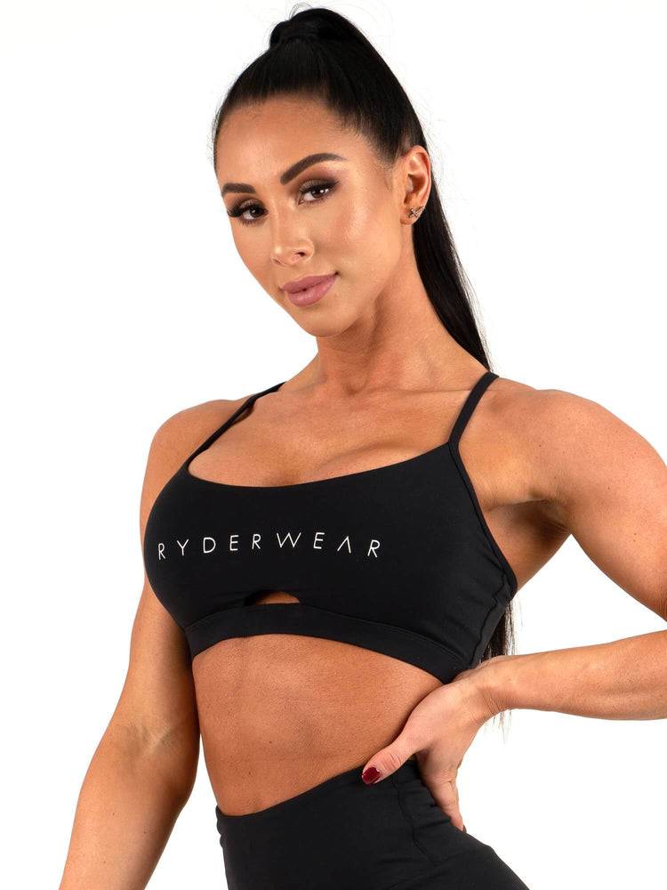 Black Ryderwear Women Sports Bra Animal Women's Sports Bra | AU2493GL