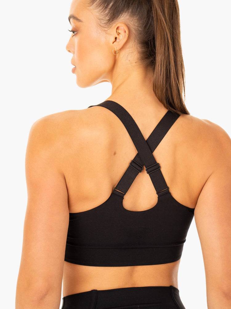 Black Ryderwear Women Sports Bra Form Women's Sports Bra | AU2318IS