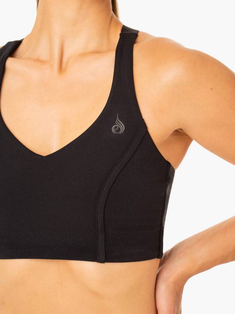 Black Ryderwear Women Sports Bra Form Women's Sports Bra | AU2318IS