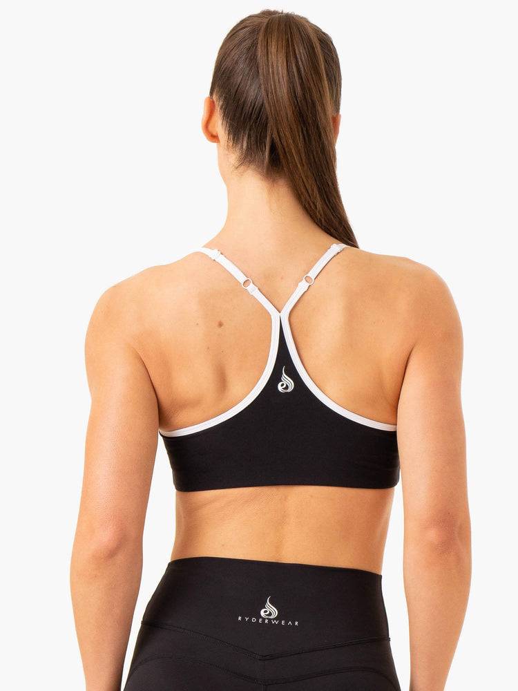 Black Ryderwear Women Sports Bra Frequency Women's Sports Bra | AU2315AP