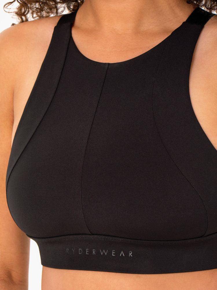 Black Ryderwear Women Sports Bra Reset High Impact Women's Sports Bra | AU2390FM