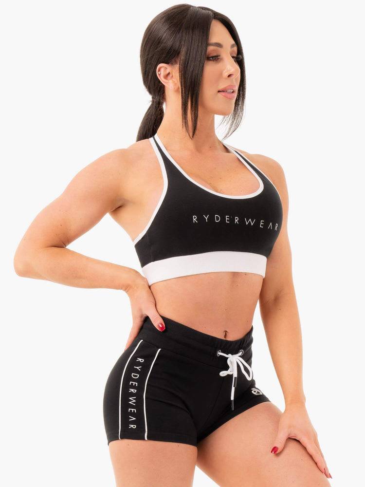 Black Ryderwear Women Sports Bra Track Women's Sports Bra | AU2519GL