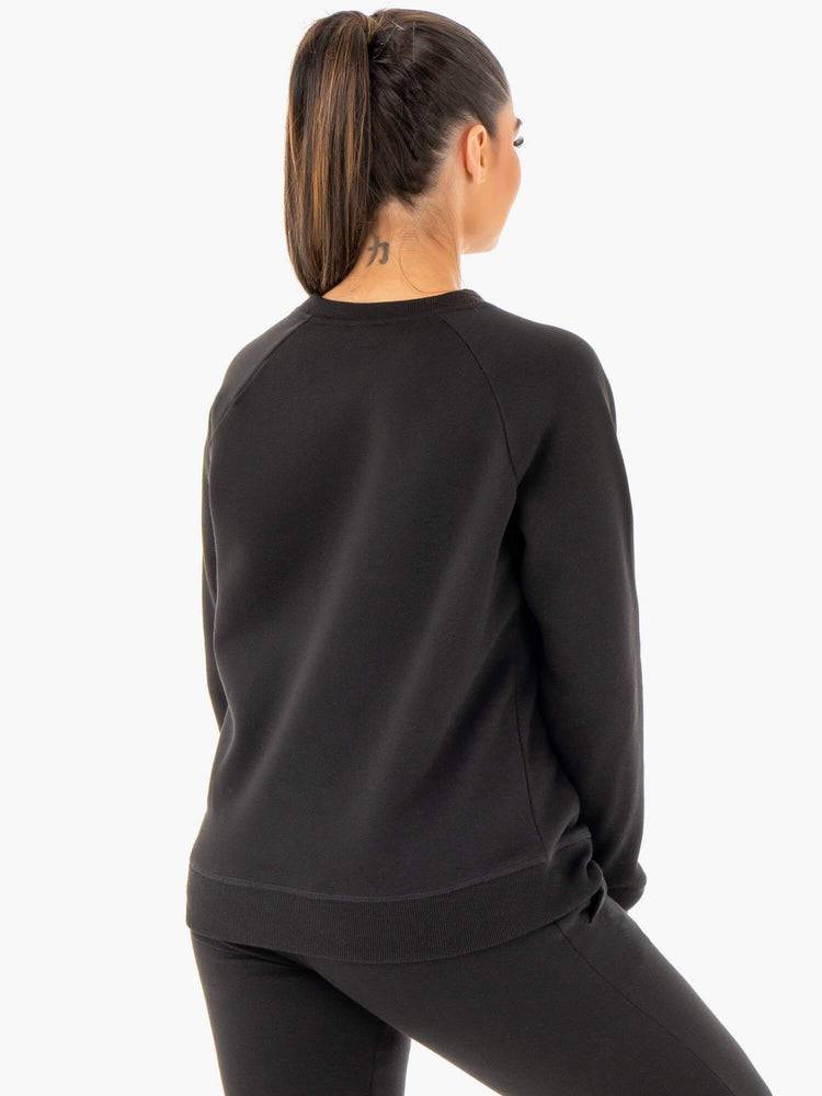 Black Ryderwear Women Sweaters Adapt Boyfriend Women's Sweaters | AU2628AP