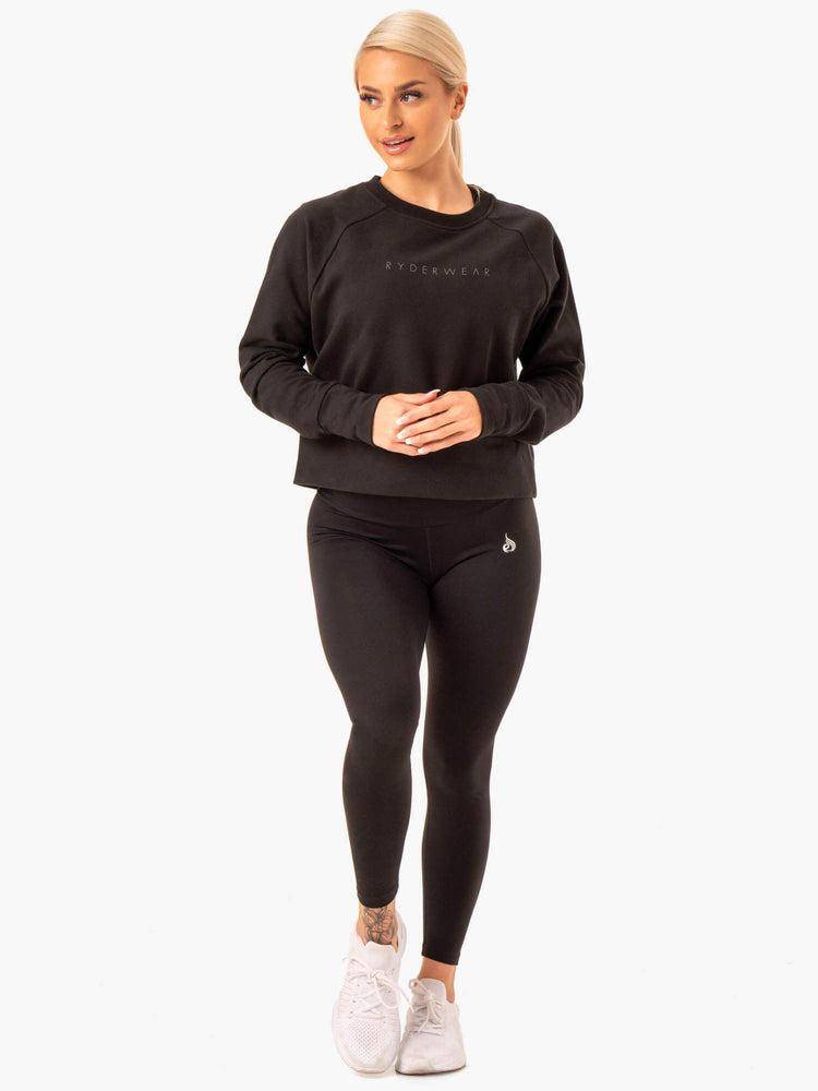 Black Ryderwear Women Sweaters Motion Women's Sweaters | AU2621JJ