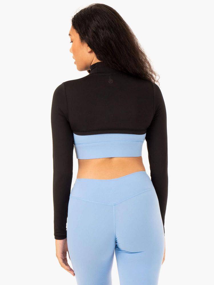 Black Ryderwear Women Sweaters Replay Super Crop Women's Sweaters | AU2585QZ