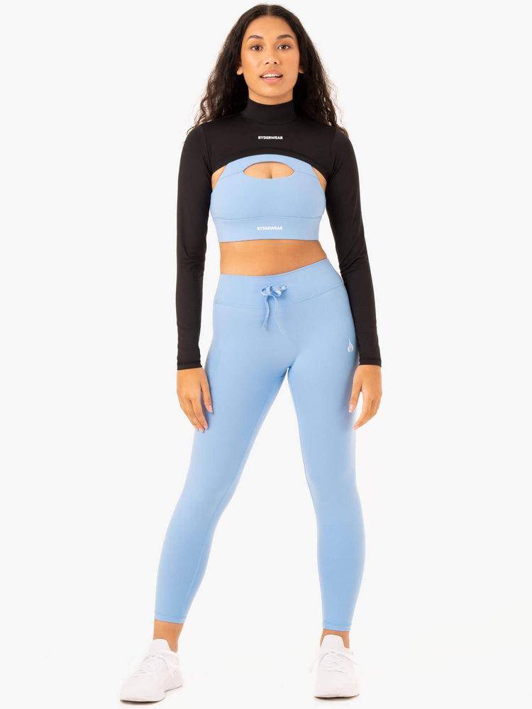 Black Ryderwear Women Sweaters Replay Super Crop Women's Sweaters | AU2585QZ