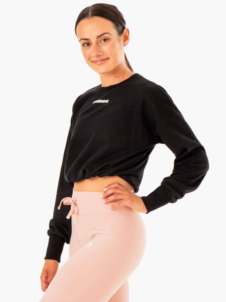 Black Ryderwear Women Sweaters Replay Women's Sweaters | AU2574SO