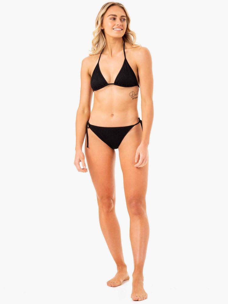 Black Ryderwear Women Swimwear Paradise Tie Bikini Bottoms Women's Swimwear | AU2674OR