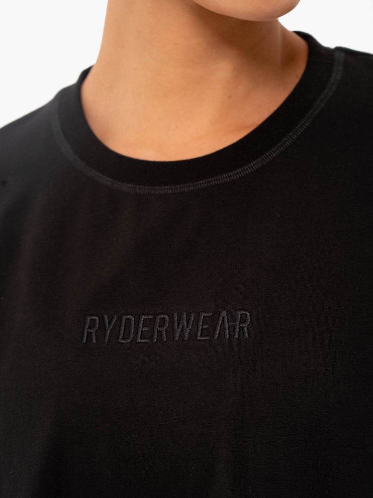 Black Ryderwear Women T Shirts Studio Women's T Shirts | AU2699AP