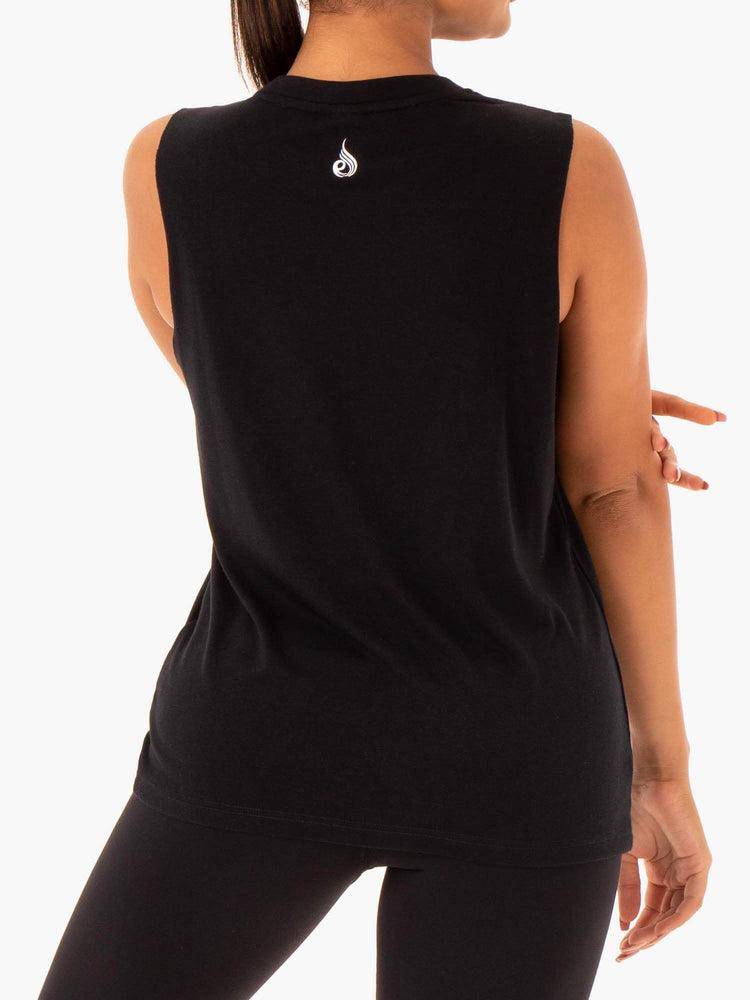 Black Ryderwear Women Tanks Base Regular Cut Women's Tanks | AU3016CE