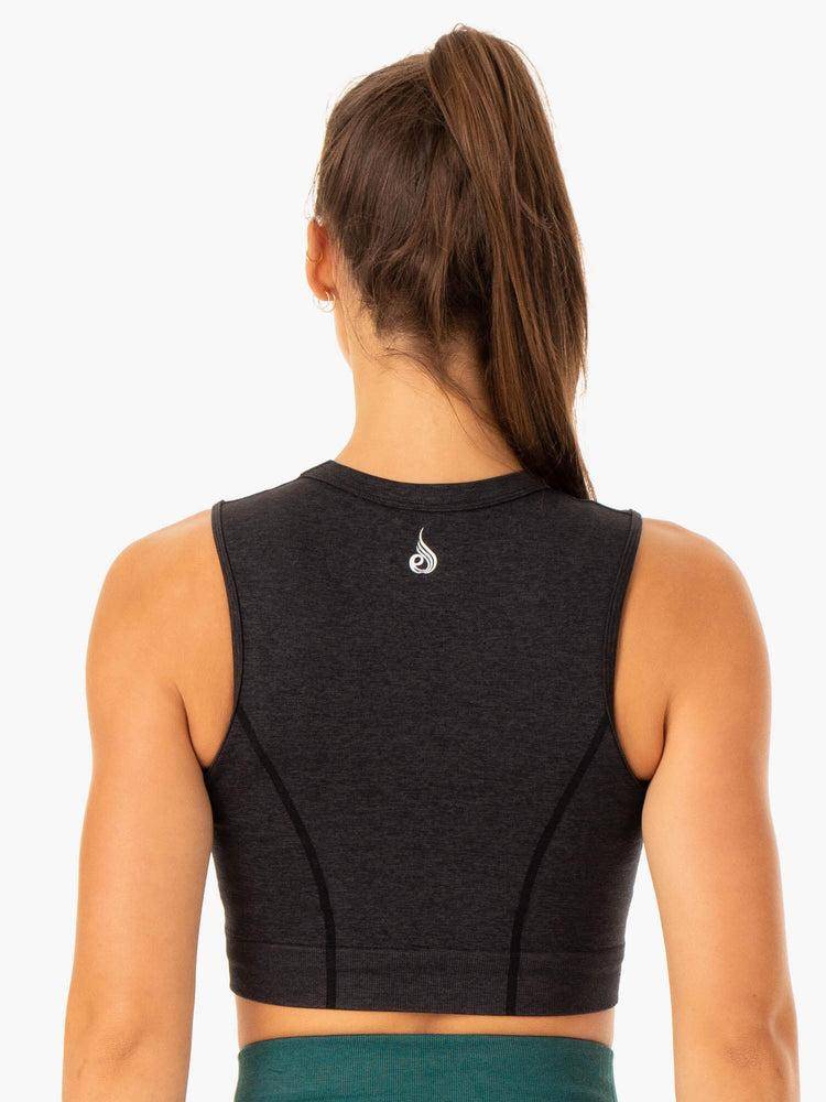 Black Ryderwear Women Tanks Enhance Seamless Women's Tanks | AU2976JJ