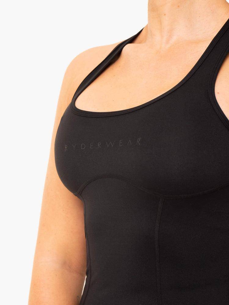 Black Ryderwear Women Tanks NKD Frame Women's Tanks | AU2896MA