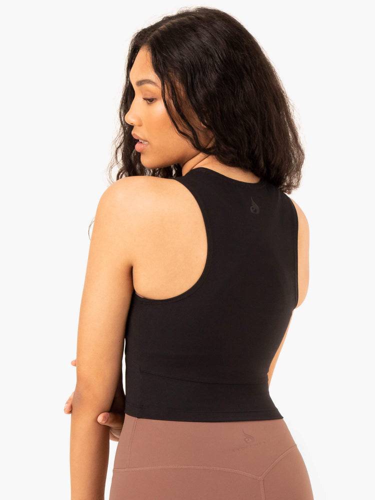 Black Ryderwear Women Tanks NKD Refine Women's Tanks | AU2999DN