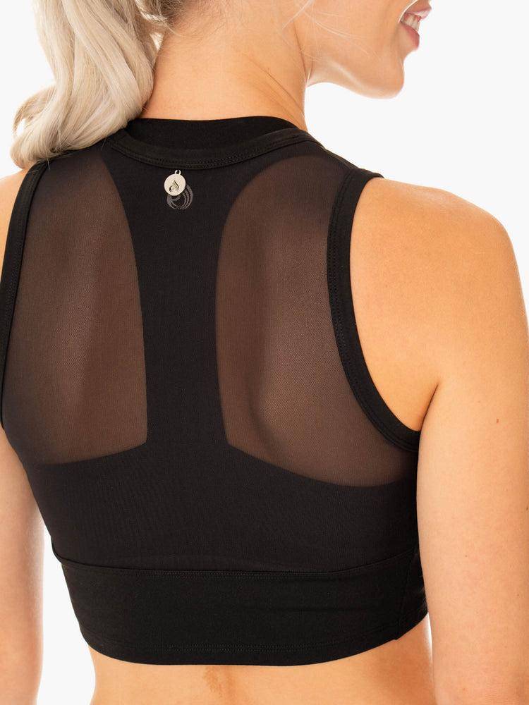 Black Ryderwear Women Tanks Revival Mesh Women's Tanks | AU2967MA