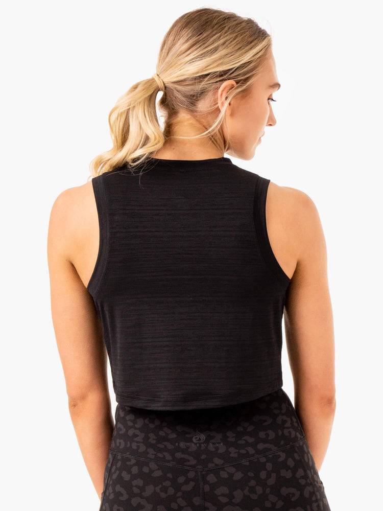 Black Ryderwear Women Tanks Ultra Scoop Women's Tanks | AU2986IS