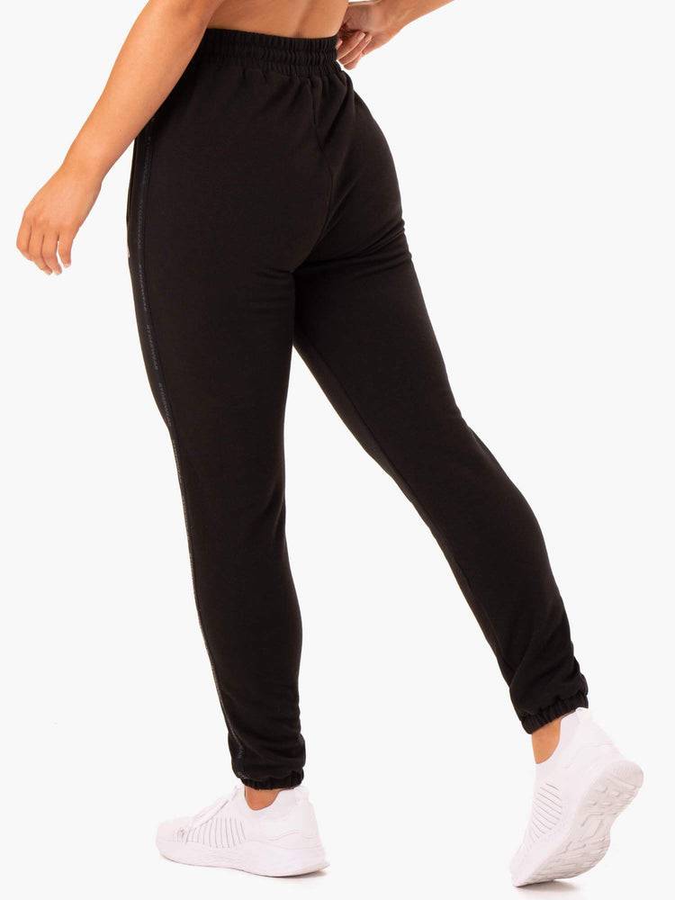 Black Ryderwear Women Track Pants Base High Waisted Women's Track Pants | AU3055PQ