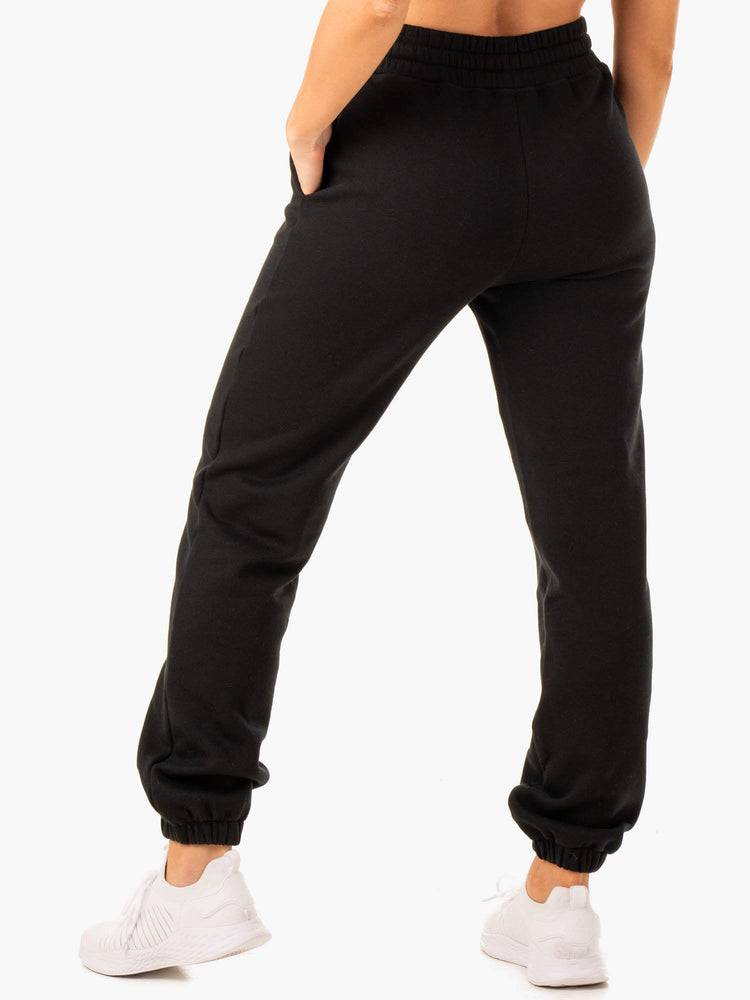 Black Ryderwear Women Track Pants Revival High Waisted Women's Track Pants | AU3070DN