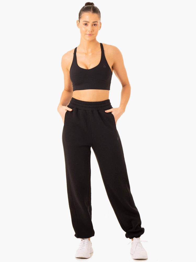 Black Ryderwear Women Track Pants Sideline Women's Track Pants | AU3075IS