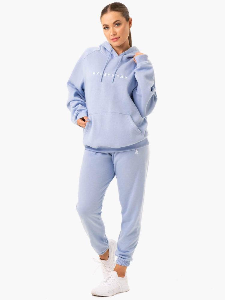 Blue Marl Ryderwear Women Hoodie Off Duty Fleece Women's Hoodie | AU1658VD