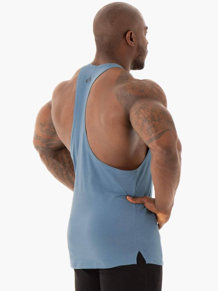 Blue Ryderwear Men Gym Stringers Base Stringer T-Back Men's Gym Stringers | AU1500XF