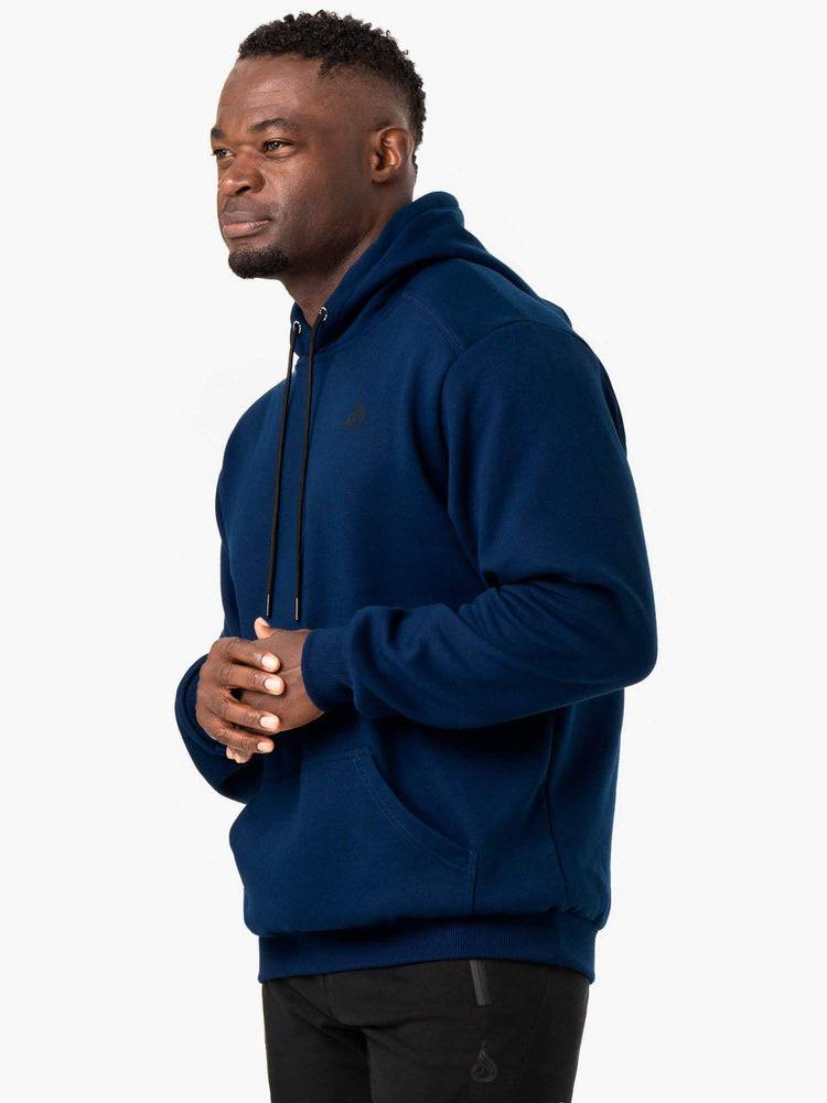 Blue Ryderwear Men Hoodie Reset Pullover Men's Hoodie | AU1482EX