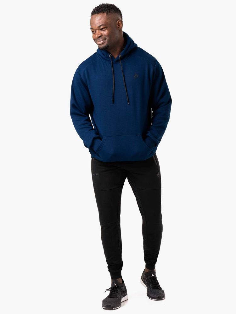 Blue Ryderwear Men Hoodie Reset Pullover Men's Hoodie | AU1482EX