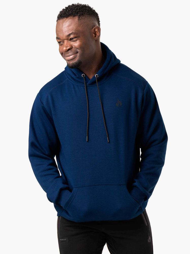 Blue Ryderwear Men Hoodie Reset Pullover Men\'s Hoodie | AU1482EX