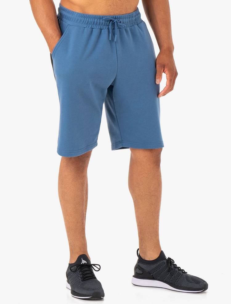 Blue Ryderwear Men Shorts Restore Fleece Track Men's Shorts | AU1413SO