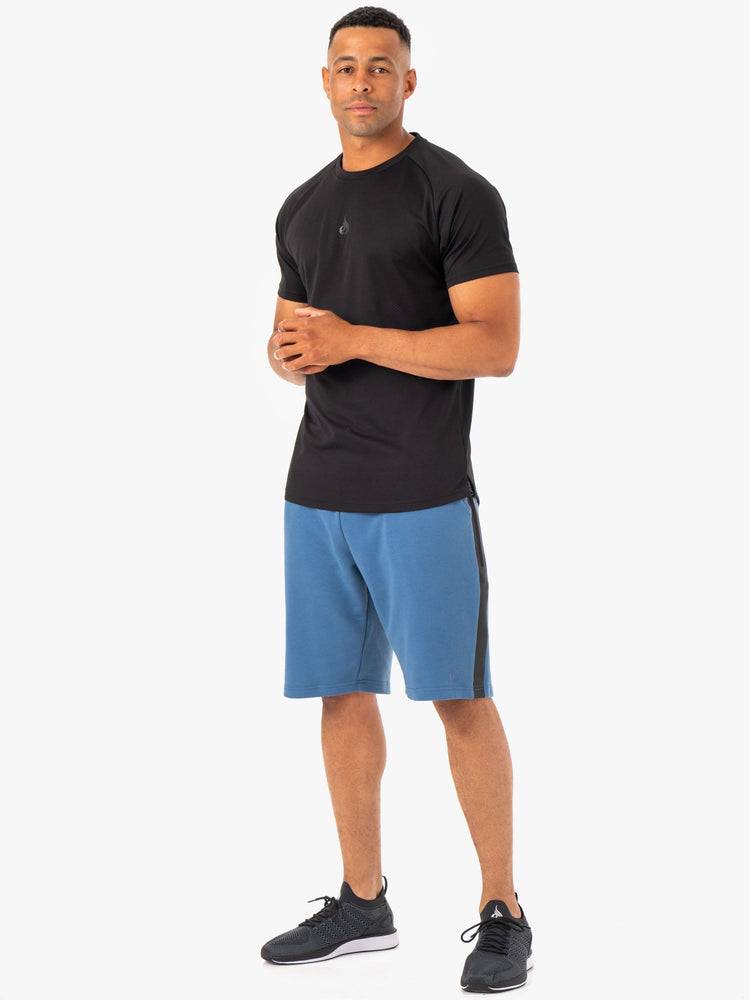 Blue Ryderwear Men Shorts Restore Fleece Track Men's Shorts | AU1413SO