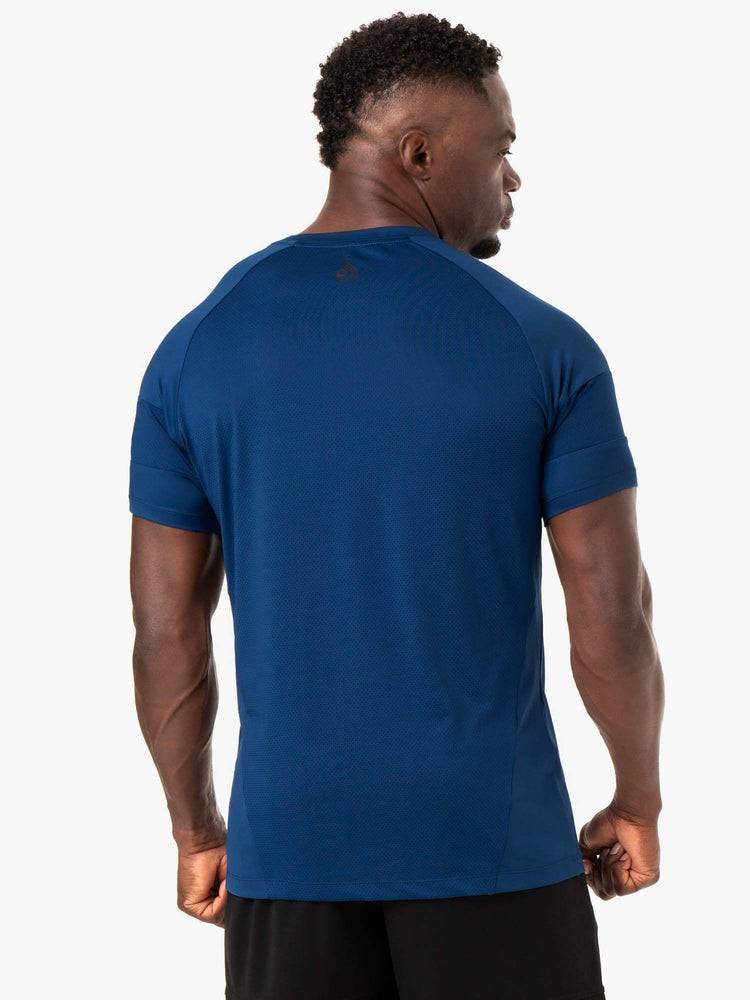 Blue Ryderwear Men T Shirts Action Mesh Men's T Shirts | AU1190VD