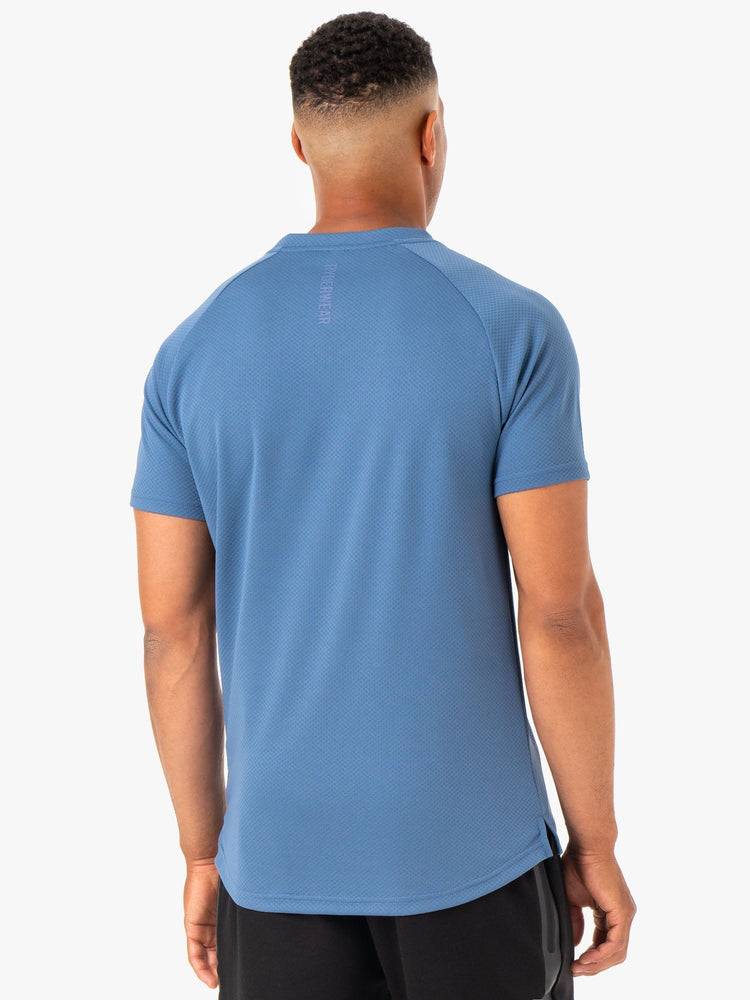 Blue Ryderwear Men T Shirts Enhance Men's T Shirts | AU1218NB