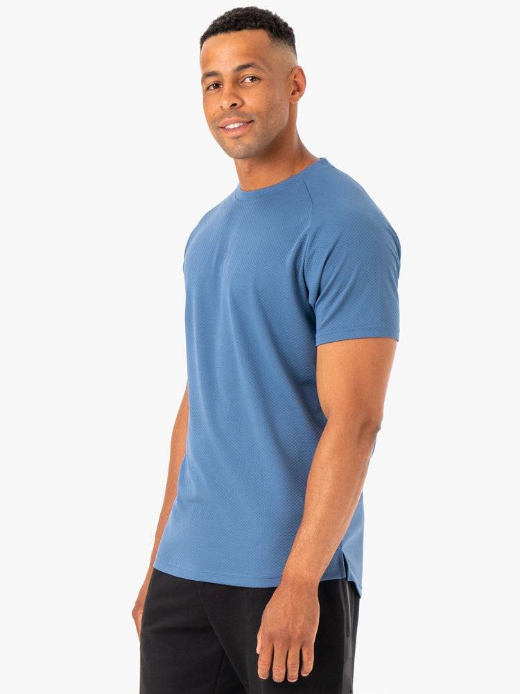 Blue Ryderwear Men T Shirts Enhance Men's T Shirts | AU1218NB