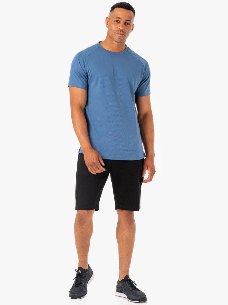 Blue Ryderwear Men T Shirts Enhance Men's T Shirts | AU1218NB