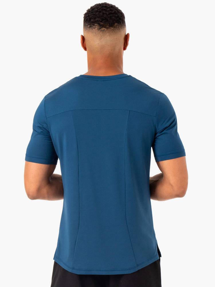 Blue Ryderwear Men T Shirts Optimal Mesh Men's T Shirts | AU1263KI