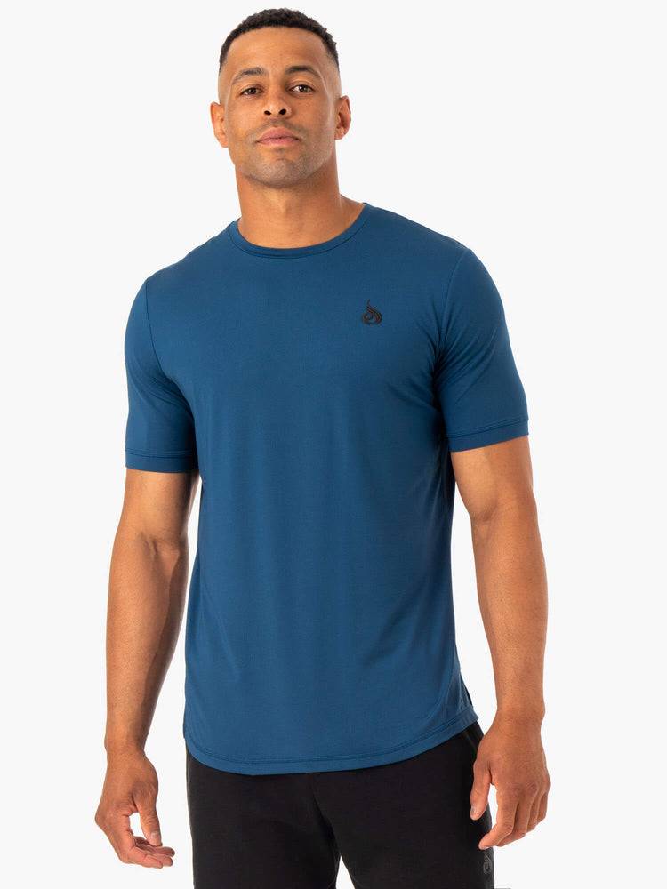 Blue Ryderwear Men T Shirts Optimal Mesh Men's T Shirts | AU1263KI