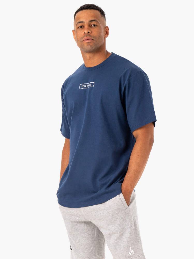 Blue Ryderwear Men T Shirts Recharge Men's T Shirts | AU1289KI