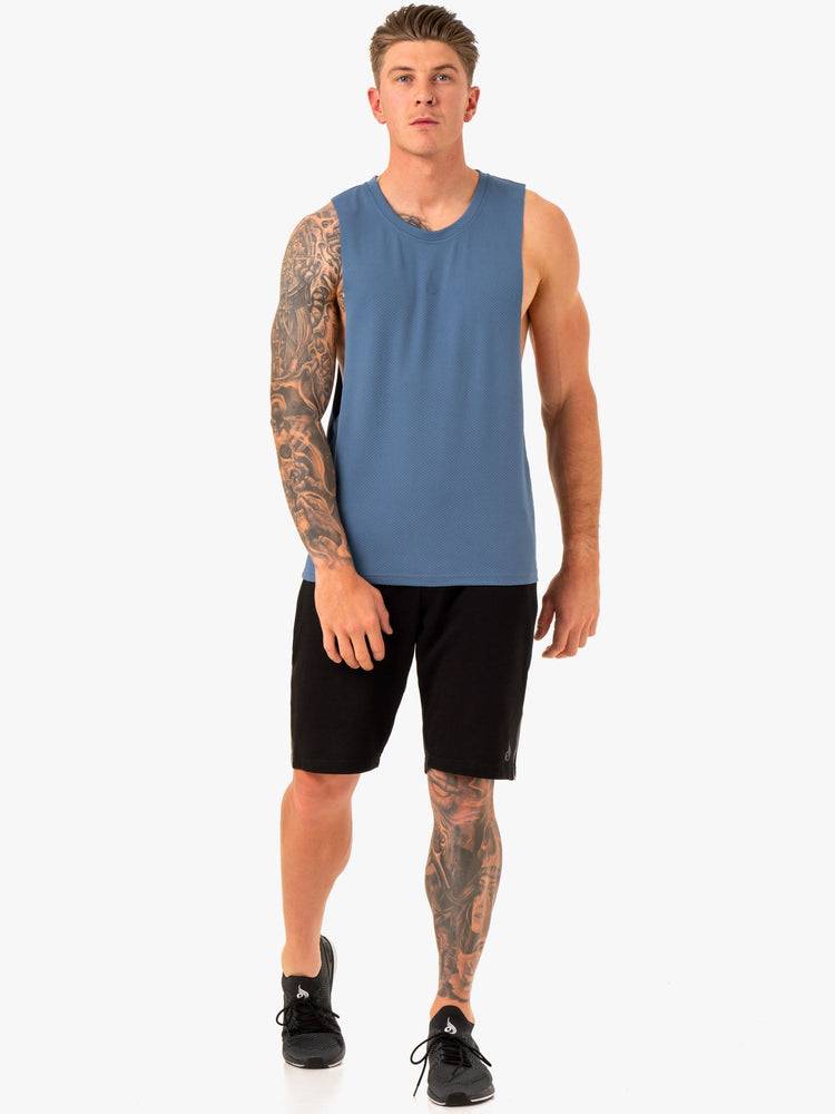 Blue Ryderwear Men Tanks Enhance Baller Tank Men's Tanks | AU1085CE