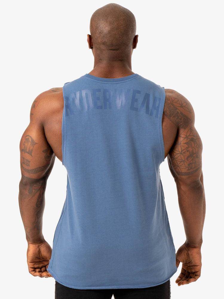 Blue Ryderwear Men Tanks Force Fleece Tank Men's Tanks | AU1115MA