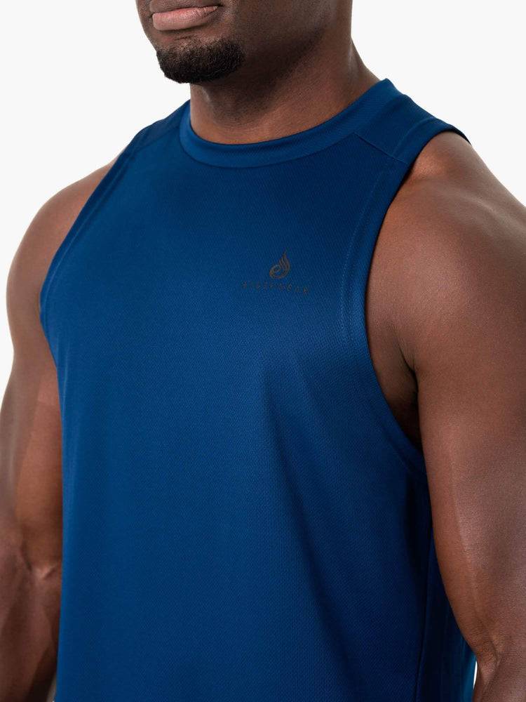 Blue Ryderwear Men Tanks Lift Mesh Baller Tank Men's Tanks | AU1145RW