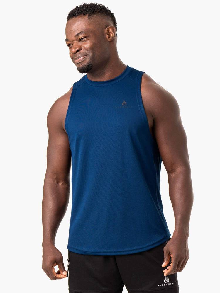 Blue Ryderwear Men Tanks Lift Mesh Baller Tank Men\'s Tanks | AU1145RW