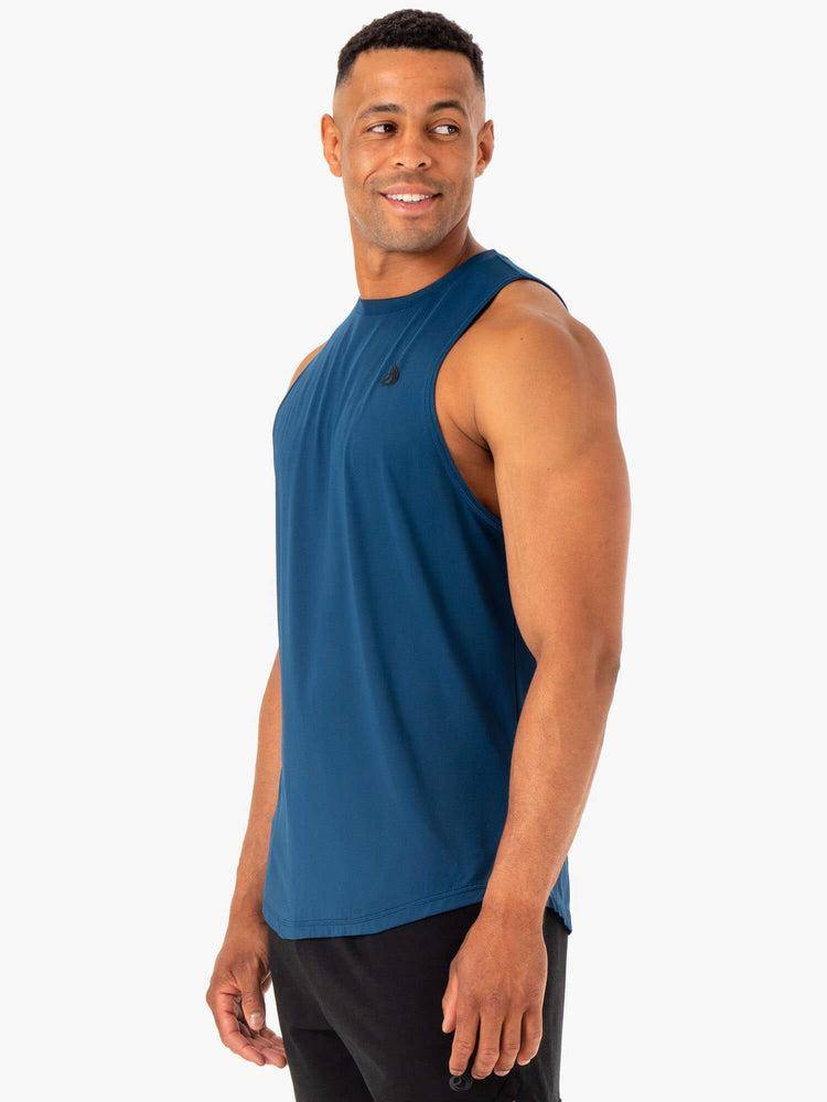 Blue Ryderwear Men Tanks Optimal Mesh Tank Men's Tanks | AU1153SO