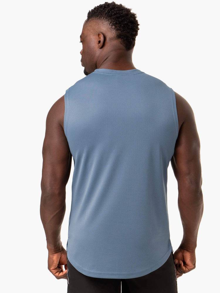 Blue Ryderwear Men Tanks Reflex Mesh Baller Tank Men's Tanks | AU1175IS