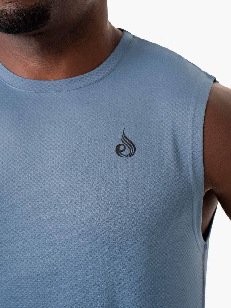 Blue Ryderwear Men Tanks Reflex Mesh Baller Tank Men's Tanks | AU1175IS