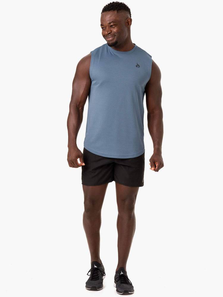 Blue Ryderwear Men Tanks Reflex Mesh Baller Tank Men's Tanks | AU1175IS