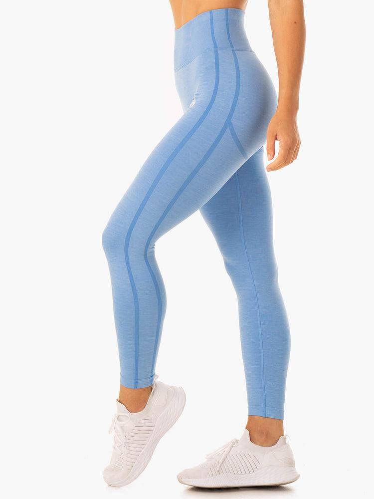 Blue Ryderwear Women Leggings Enhance Scrunch Bum Seamless Women's Leggings | AU1743RW