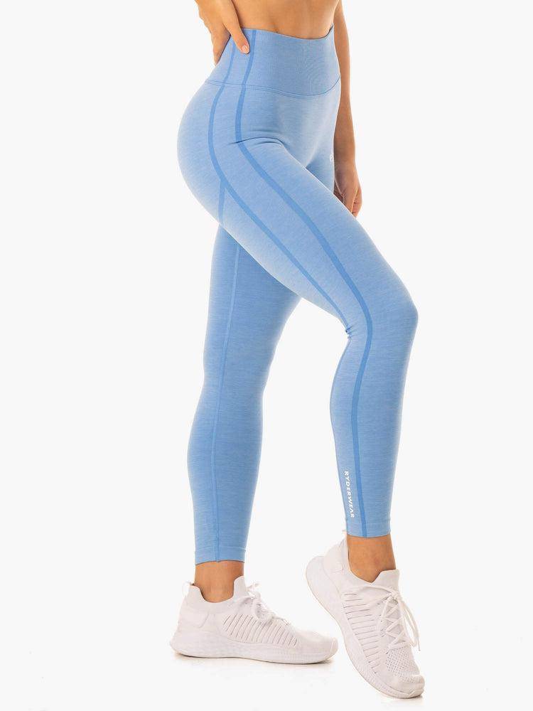 Blue Ryderwear Women Leggings Enhance Scrunch Bum Seamless Women's Leggings | AU1743RW