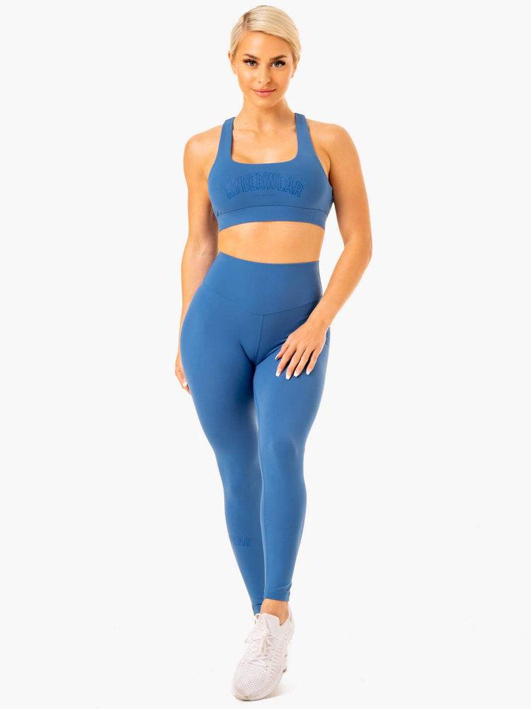 Blue Ryderwear Women Leggings Knockout High Waisted Scrunch Women's Leggings | AU1859HK